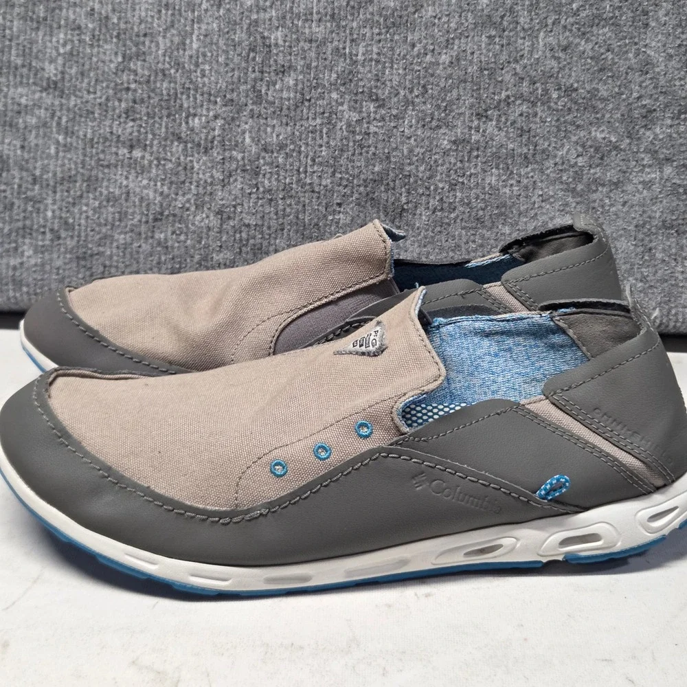 Columbia PFG Bahama Vent Loco II Mens 11.5 Grey Tan Boat Shoes BM2663-029